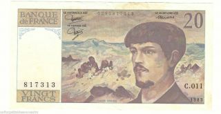  Francs Banknote Extremely Fine EF XF Claude Debussy P 151A 272