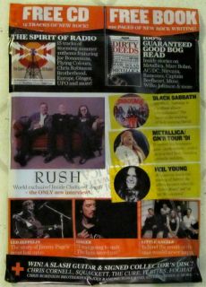 CLASSIC ROCK + CD July 2012 RUSH Harvest NEIL YOUNG Black Sabbath JOE