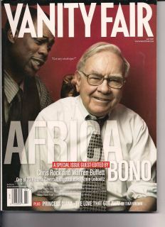 Warren Buffett Chris Rock Vanity Fair Africa Diana