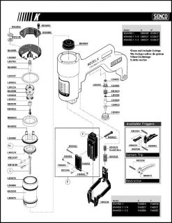 Senco Stapler Nailer K Model O Ring Rebuild Parts Kit