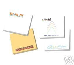  500 Custom Printed Logo Sticky Note Pads 3x4 25 Sheet