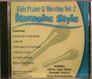 Kids Praise & Worship Volume 2 NEW Christian Karaoke CD+G 6 Songs
