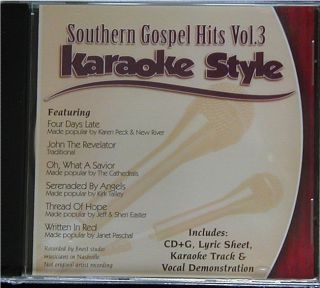 Southern Gospel Hits Vol 2 Karaoke Style Accompaniment Tracks CD