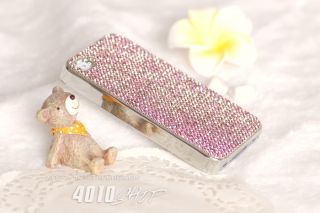 Pink Bling Luxury Sparkling Diamond Crystal Hard Cover Case for iPhone