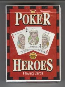 Hero Decks Poker Heroes Collectible Playing Cards RARE Red Package