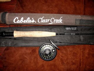 CABELAS Clear Creek 5 2wt 2pc Fly Rod Complete Outfit Rod Reel Flyline