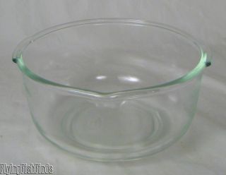 Vtg Sunbeam Glasbake Clear Glass Large Mixer Bowl