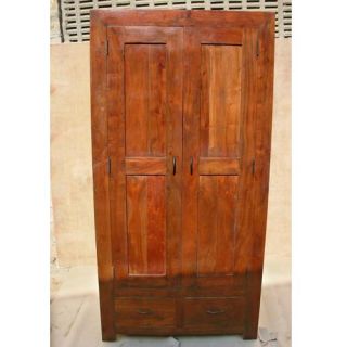 Solid Wood Rustic Closet Wardrobe Armoire Storage