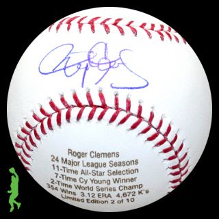 Roger Clemens Signed Auto CY Young World Series Baseball Ball Yankees
