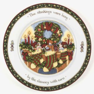Portmeirion CHRISTMAS STORY Stocking Dinner Plate