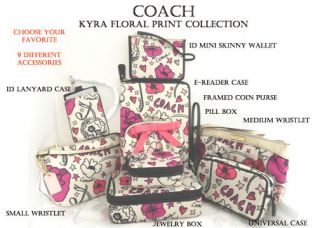 Coach Kyra Floral Print Collection 9 Different Accessories to Choose