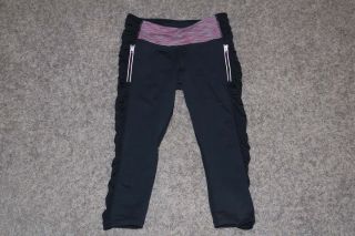 LULULEMON Run In the Sun Crop Tight 6 Deep Coal Wee Are From Space