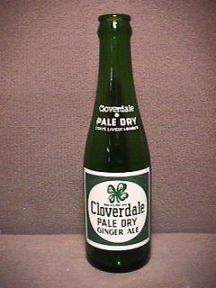 Painted Label Soda Bottle Cloverdale 7 oz Johnstown PA