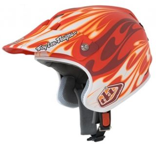 Troy Lee Designs D2 Open Face   Red Flame