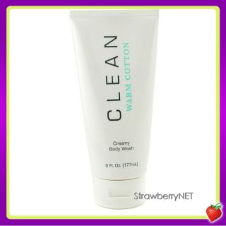 Clean Clean Warm Cotton Creamy Body Wash 177ml 6oz New