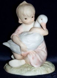 Lefton China Girl w GOOSE Christopher Collection 1982