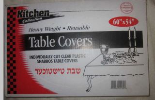 Kitchen Collection Table Covers Individually Cut Clear Plastic Pick