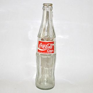 16 oz Coca Cola Coke Vintage Clear Glass Bottle Collectibles