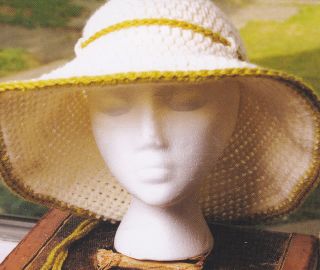 Crochet Pattern ~ LADIES SOPHISTICATED SUMMER CLOCHE, Hat