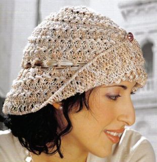 40 Vogue Crochet Hats Patterns Pattern Cloche Beret Cool Cap Stocking