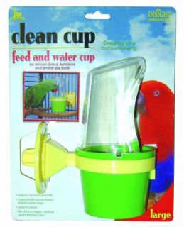  Pet Company Clean Cup Feeder and Water Cup Bird Accessory Large