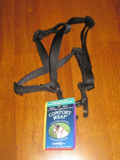New Black Comfort Wrap Adjustable Dog Harness small 16 24 Coastal Pet