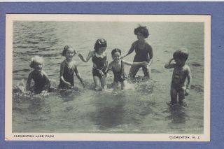 0611 Clementon NJ Vintage PC Clementon Lake Park Kids Swimming