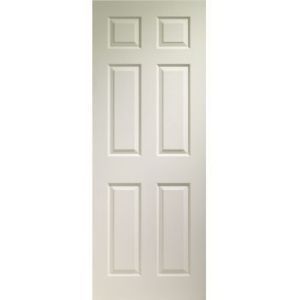 Panel grained Interior Doors White Moulded Any Size