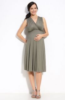 Maternal America Maternity Tie Front Knit Dress