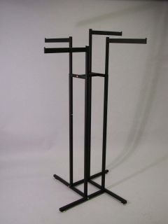 clothing rack for store display square tube legs with rectangular tube