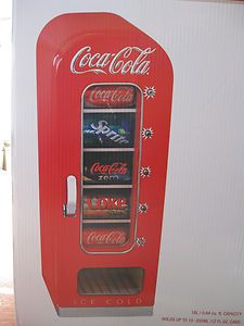 Koolatron CVF18 Coca Cola Retro Vending Machine Mini Fridge