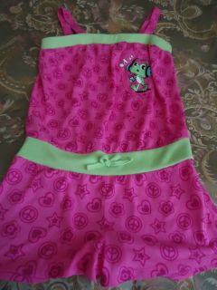  Pink Green Brushed Romper Size XL 14 16