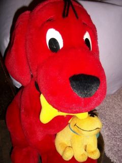 DARLING LARGE~CLIFFORD the big red dog~CHARACTER DOG W/T BONE ~HARD