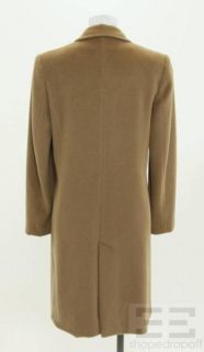Cinzia Rocca Tan Wool Button Front Coat Size US 4
