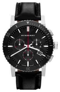 Burberry Check Stamped Chronograph Watch