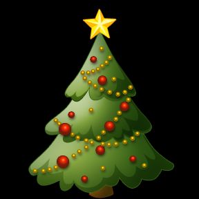 decorated_christmas_tree clip_art_image_with_baubles_xmas_star.png