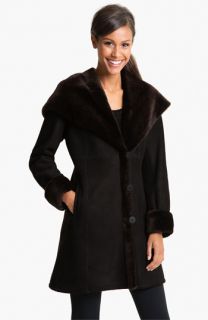 Blue Duck Genuine Shearling Fitted Coat