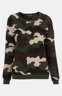Topshop Camouflage Sweater
