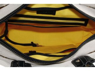 Dooney and Bourke Large E w Cobalt Grommet Shopper $198 Linen Tote Bag