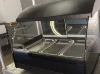 Colburn Treat Innovations Countertop Curved Glass Hot Food Display