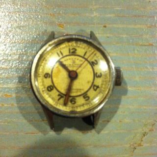 Vintage Election Watch Co 17 Jewels Military Grand Prix Wristwatch