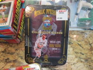 Cooperstown Collection Metallic Impressions Babe Ruth Card Set in Tin