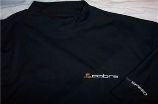 Cobra Speed FootJoy Golf Shirt Mock Neck Mens Medium Black