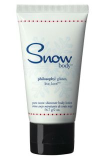 philosophy snow body shimmer lotion