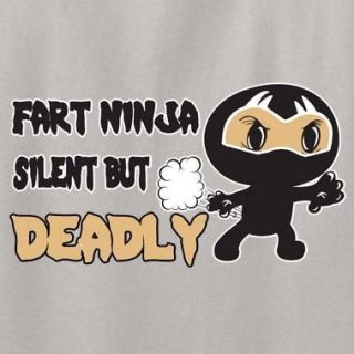  Ninja Silent But Deadly T Shirt Funny Geek Nerd College Party