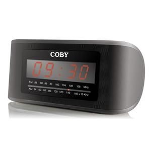 Coby CRA50 Blk Digital Am FM Alarm Clock Radio New