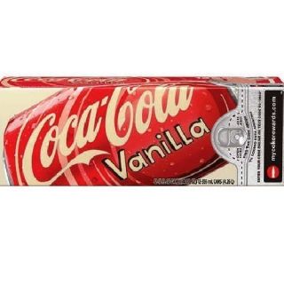Coca Cola Vanilla Coke 12 Pack Cans Soda Pop