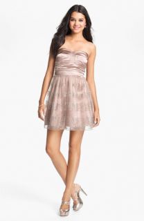 Trixxi Glitter Fit & Flare Dress (Juniors)