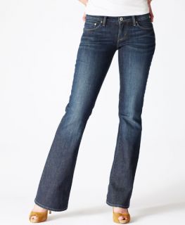 Levis Modern Bold Curve Boot Cut Jeans 27x30 Slim Low Rise Denim Blue