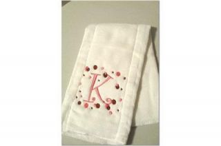 Personalized Monogramed Boy Girl Baby Burp Cloths